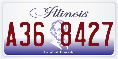IL license plate A368427