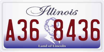 IL license plate A368436