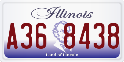IL license plate A368438