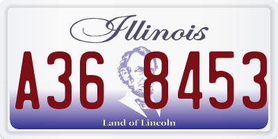 IL license plate A368453
