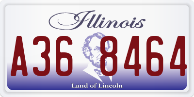 IL license plate A368464