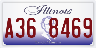 IL license plate A368469