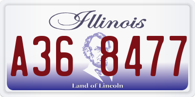 IL license plate A368477