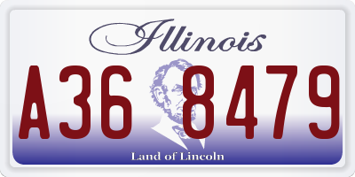 IL license plate A368479