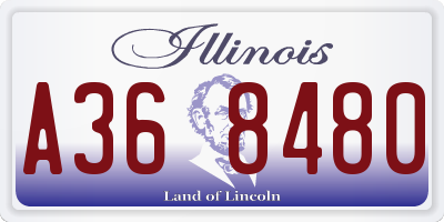 IL license plate A368480