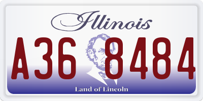 IL license plate A368484