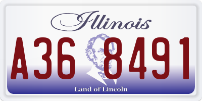 IL license plate A368491