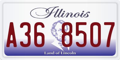 IL license plate A368507