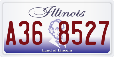 IL license plate A368527