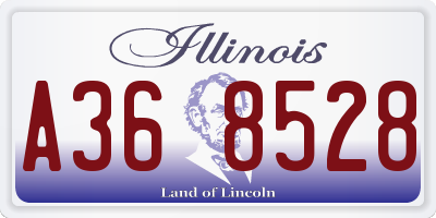 IL license plate A368528