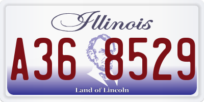 IL license plate A368529