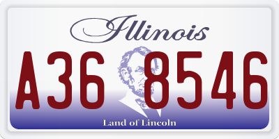 IL license plate A368546