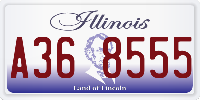 IL license plate A368555