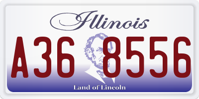 IL license plate A368556