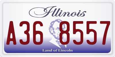 IL license plate A368557
