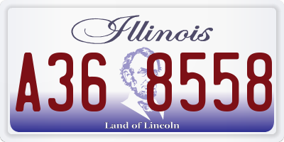 IL license plate A368558
