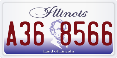 IL license plate A368566