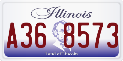 IL license plate A368573