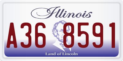 IL license plate A368591