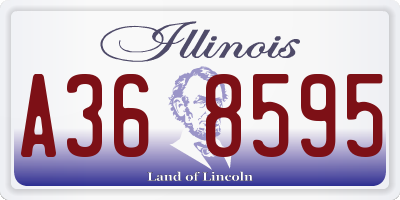 IL license plate A368595