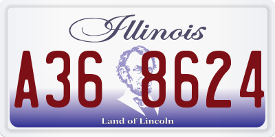 IL license plate A368624