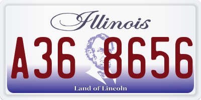 IL license plate A368656