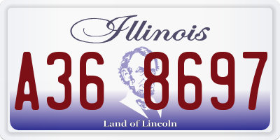 IL license plate A368697