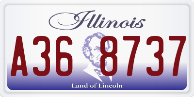 IL license plate A368737