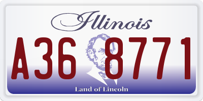 IL license plate A368771