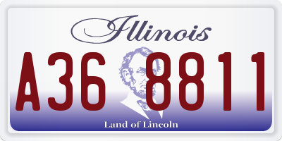 IL license plate A368811