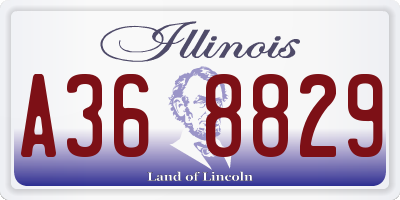 IL license plate A368829