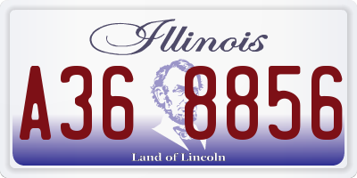 IL license plate A368856