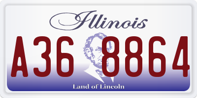IL license plate A368864