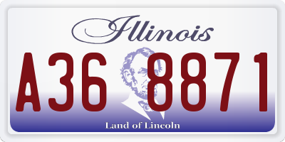 IL license plate A368871