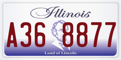 IL license plate A368877