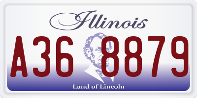 IL license plate A368879