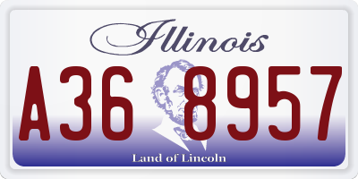 IL license plate A368957