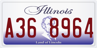 IL license plate A368964