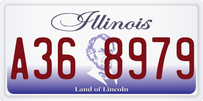 IL license plate A368979