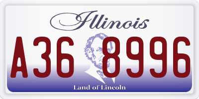 IL license plate A368996