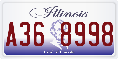 IL license plate A368998