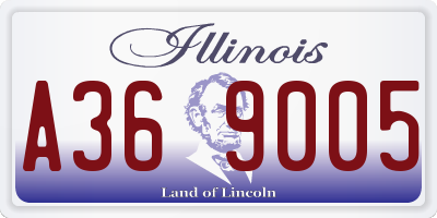 IL license plate A369005