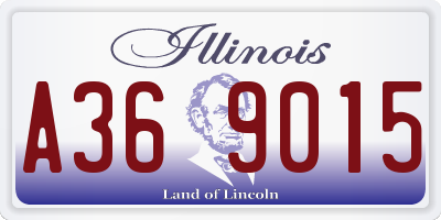 IL license plate A369015