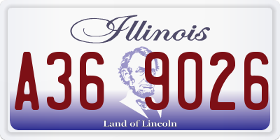 IL license plate A369026