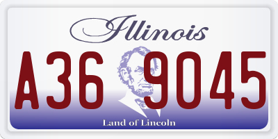 IL license plate A369045