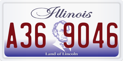IL license plate A369046