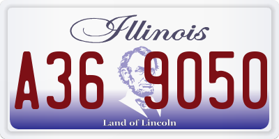 IL license plate A369050