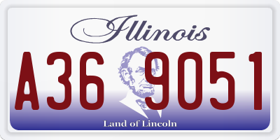 IL license plate A369051