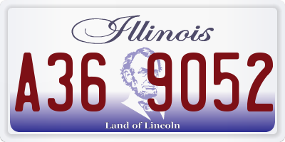 IL license plate A369052