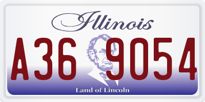 IL license plate A369054
